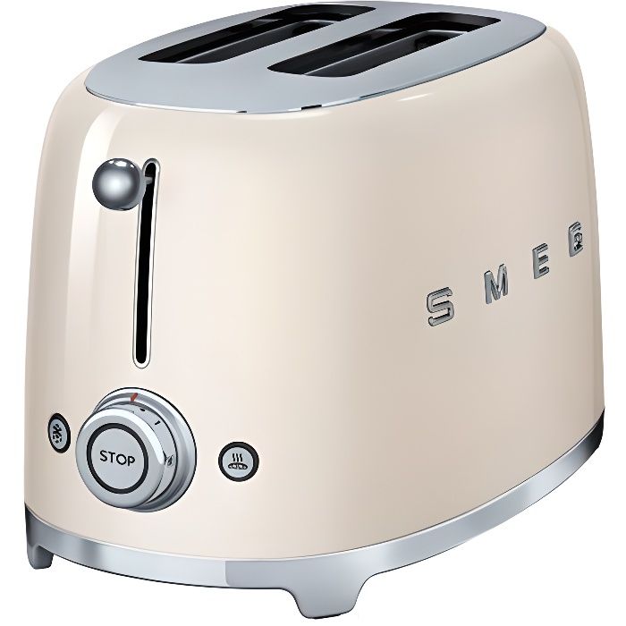 Toaster 2 tranches Grille pain Années 50 SMEG Or mat