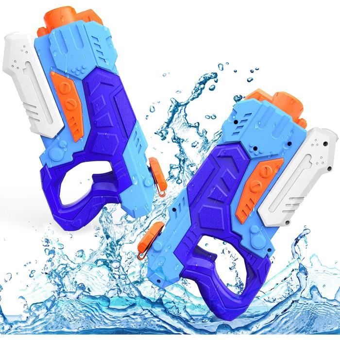 Lot De 2 Pistolets à Eau Enfants – 700 Ml, Portée 10 M, ABS Résistant, Jeux D'Été Plage Jardin Dès 4 Ans
