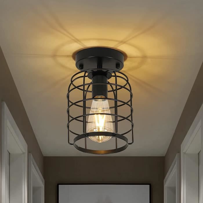 Biqing Plafonnier Industrielle Semi-Encastré Vintage