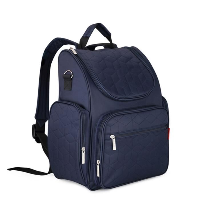 Sac à Dos à Langer TOFERN - Bleu - Quotidien - Nylon 210D - 31*15*39cm