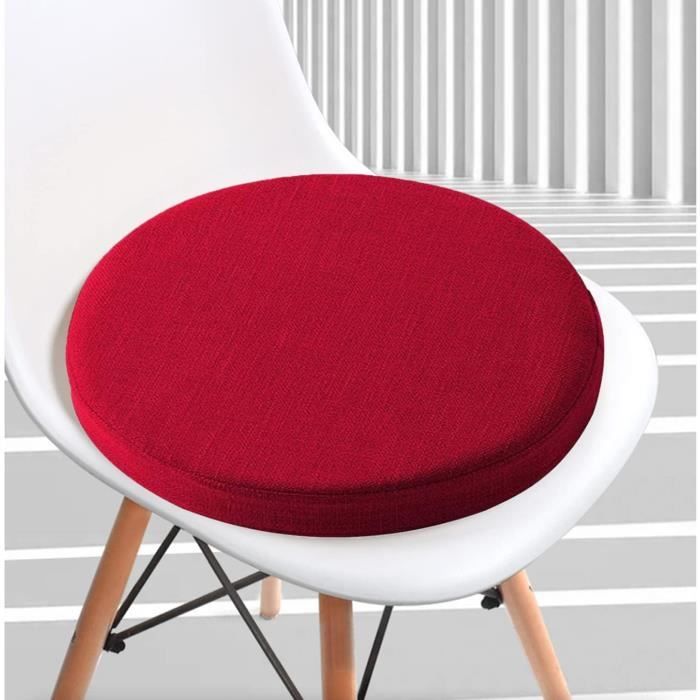 Coussin D'Assise Rond 40cm - Housse Velours Pour Chaise, Canapé Ou Sol - Décoration Maison Multicolore