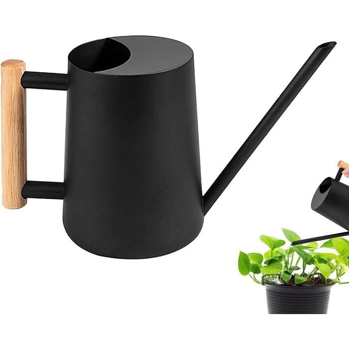 Arrosoir en acier trempé à chaud de 1,5 gallon avec poignée en bois rouge - Behrens