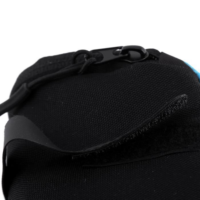 Sac De Selle Anglais étroit Close Contact – Nylon Bleu/vert, Non Doublé, Occasion