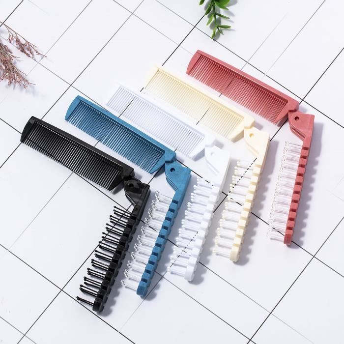 Peigne Et Brosse Bébé Béaba 2 En 1 - Système Rangement Intégré, Poils Nylon Doux, Bleu