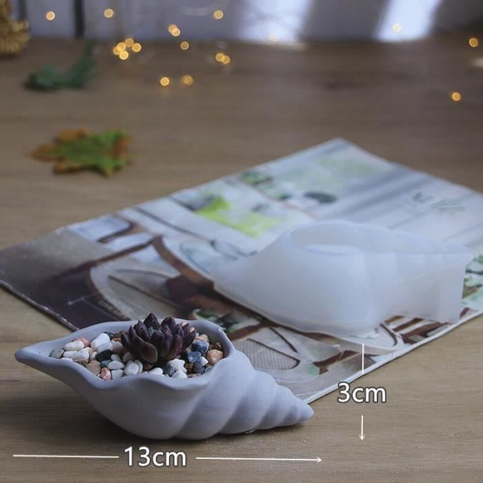 Moule En Plâtre Atlantic 1158 Pour Pot Jardinière Violet Africain (Insert Uniquement)