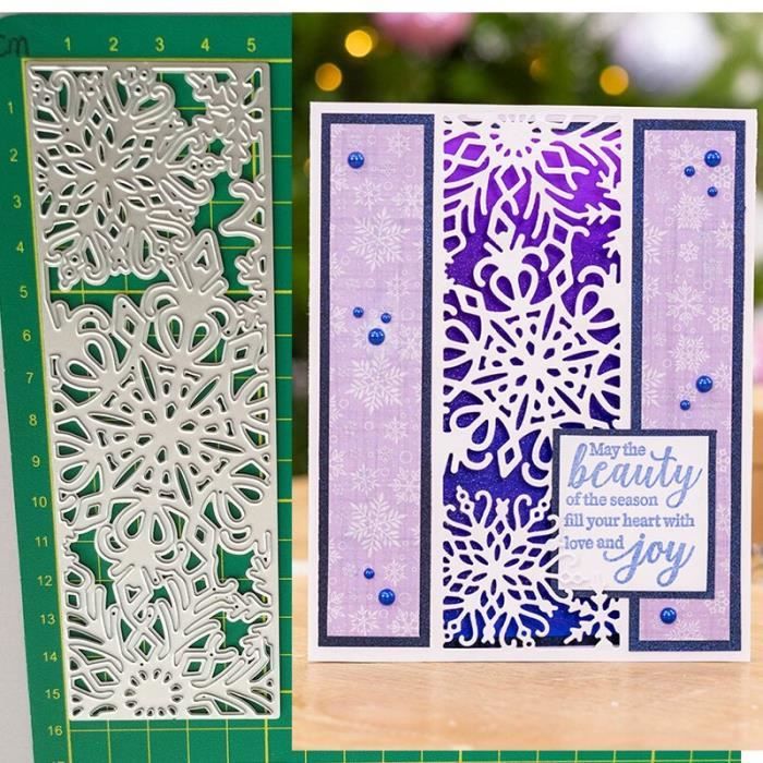 Pochoir De Matrices De Découpe En Métal, Flocons De Neige D'hiver, Bricolage, Scrapbooking, Album, Carte En Papier Q1FD