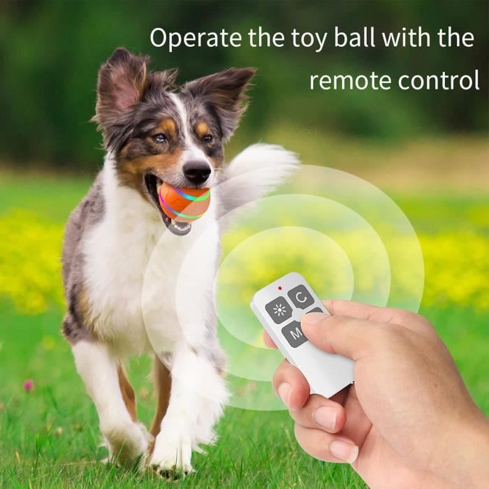 Comparer les prix de Balle de jouet interactive intelligente pour chien Balle de chien de compagnie Balle de jouet de chat à roulement automatique avec