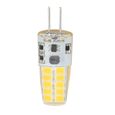 Ampoule LED G4 Crystal 3W G4 COB Lampe en silicone de maïs SMD2835 AC - DC12V (blanc chaud)-YIN-1