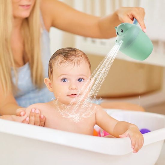 Gobelet Rinceur De Bain Bébé - Bec Verseur Sécurité Pour Shampoing & Douche | Idéal Lavage Cheveux, Baignoire & Quotidien