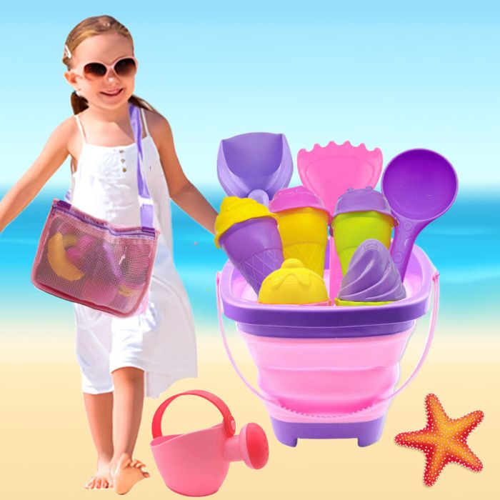 Lot De 5 Cônes De Glace Et Pelle – Jouets De Plage Colorés En PP – Pour Sable – Développe La Motricité – Cadeau Pour Enfants