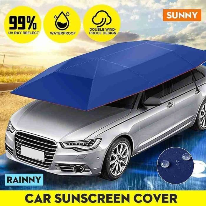 DYTWXG Parapluie de Voiture Automatique, Parapluie de Protection de Voiture  Portable, Tente de Couverture de Pare-Soleil de Parapluie de Voiture avec