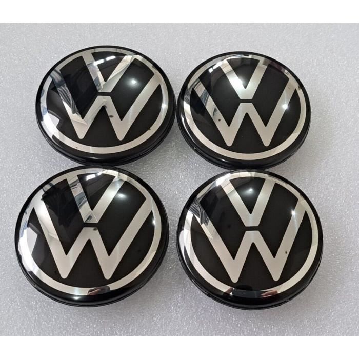 4X CENTRES DE ROUE VW caches moyeu jante alu 65mm emblème VOLKSWAGEN -  5H0601171 - 5G0601171 - Cdiscount Auto