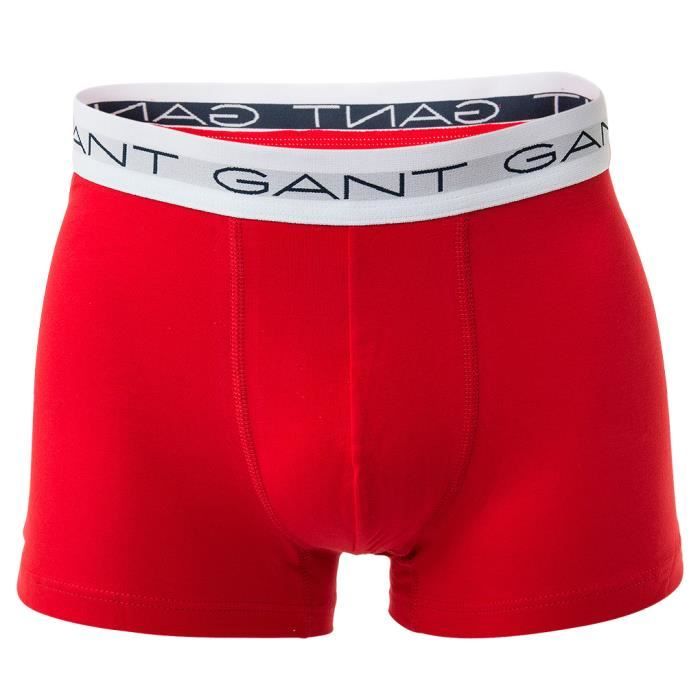 GANT Calecon Homme uni Paquet de 3 Multicolore Cdiscount Pret a Porter