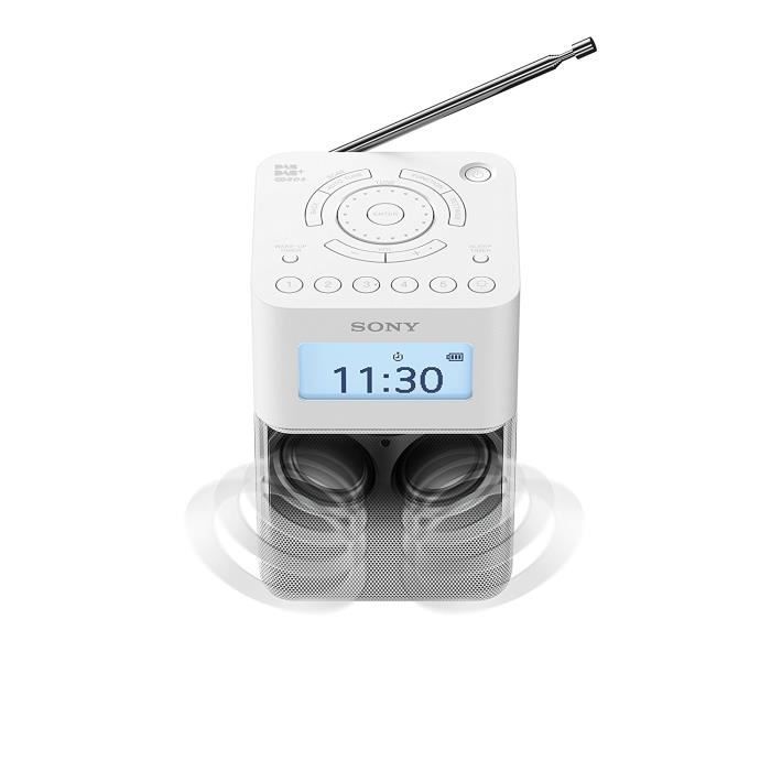 Radio portable digitale DAB/DAB+/FM Sony XDRV20D Blanc Fonction