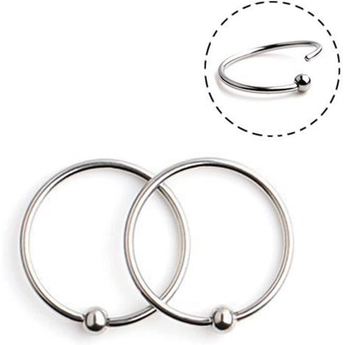 Piercing Au Nez, Piercings Arcade Anneau Avec Boules, Bijoux Piercing Acier Inoxydable 10Pcs