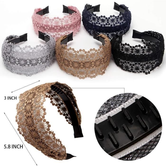 Bandeau Antidérapant Pour Femme – Randonnée, Camping – Vert, Motif Géométrique (fait Main)