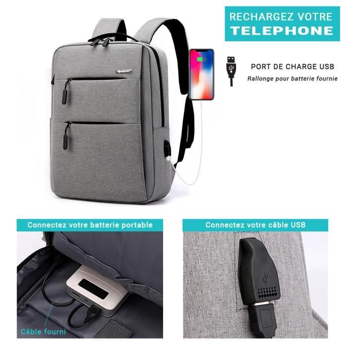 Sac a dos outlet recharge usb