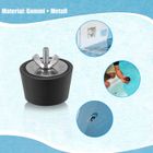 Lot De 2 Bouchons Hivernage Piscine 32-38 Mm – Caoutchouc + Écrou Oreilles Inox QWORK