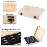 Kinsinder – Boîte De Rangement En Bois Pour 30 Pièces De Collection – Avec Capsules Transparentes Et Joints EVA – Idéal Cadeau Pour Collectionneurs