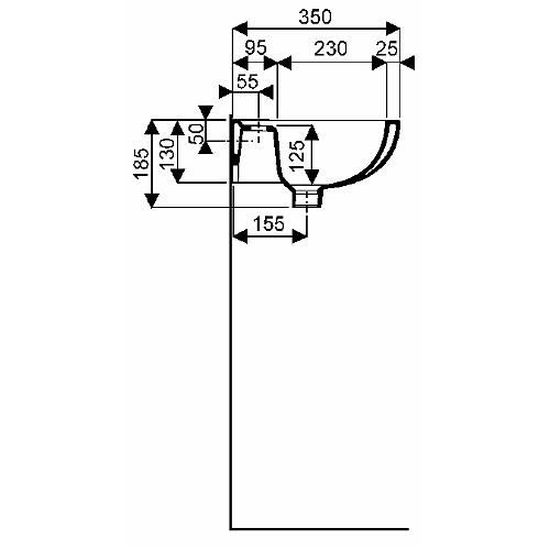 Lavabo Allia Bastia 50cm Blanc Cdiscount Bricolage
