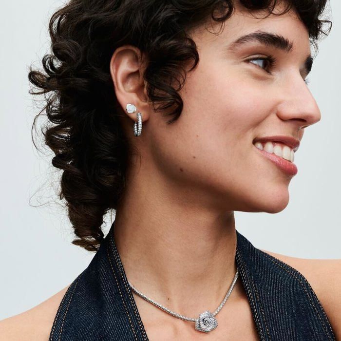 Boucles D'oreilles Clous Argent 925 Avec Perle D'eau Douce Rose - Neuves Avec étiquettes