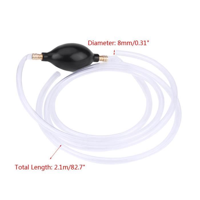 KATSU Pompe à Carburant Manuel 8mm - Kit Transfert Essence Diesel Pour Bateau Hors-bord Et Véhicules
