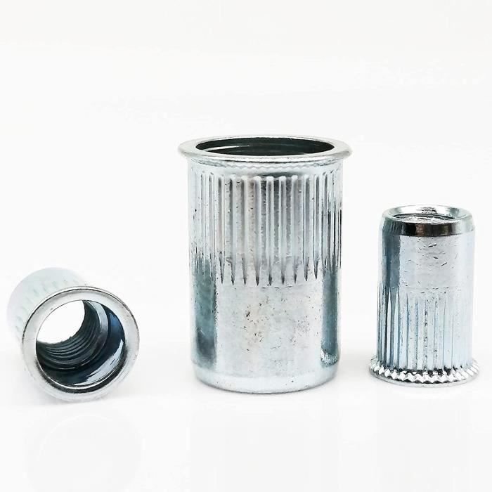 Écrou à Riveter 10-20 Pièces M3 M4 M5 M6 M8 M10 M12 en Acier Au Carbone ...