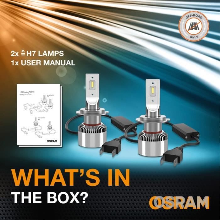 2 ampoules feu auto LEDriving HL - Osram - LED - Bright H8/H11/H16/H9