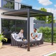 Pergola adossée Bioclimatique 3x3m CANDY