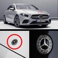 BEQ - 1pcs Insigne emblème avant de capot 57mm noir Mercedes Benz logo-3