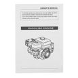 Cikonielf moteur à essence OHV Moteur à essence de remplacement 4 temps 6,5 HP à démarrage par traction 168F OHV-3
