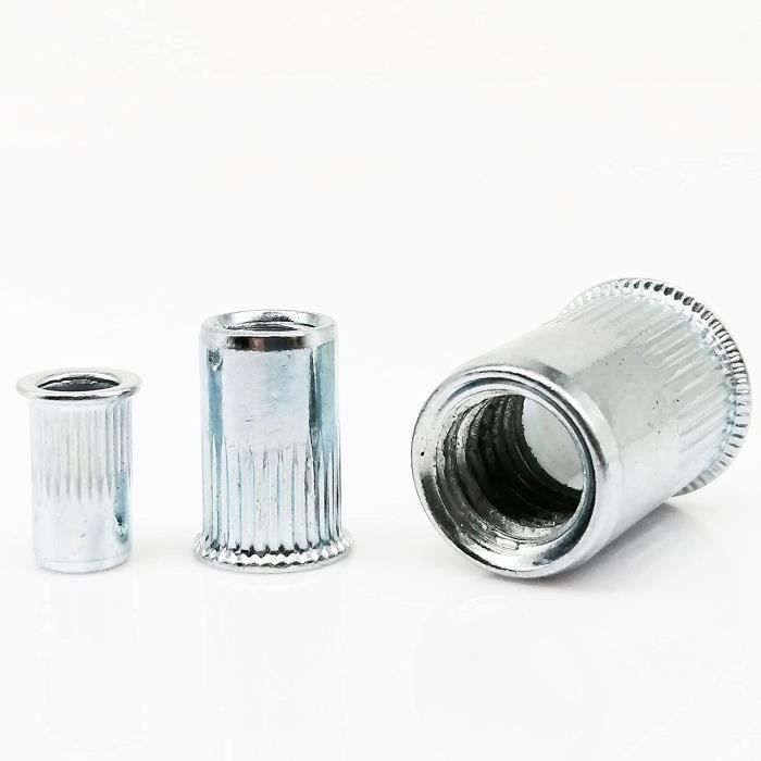 Écrou à Riveter 10-20 Pièces M3 M4 M5 M6 M8 M10 M12 en Acier Au Carbone ...