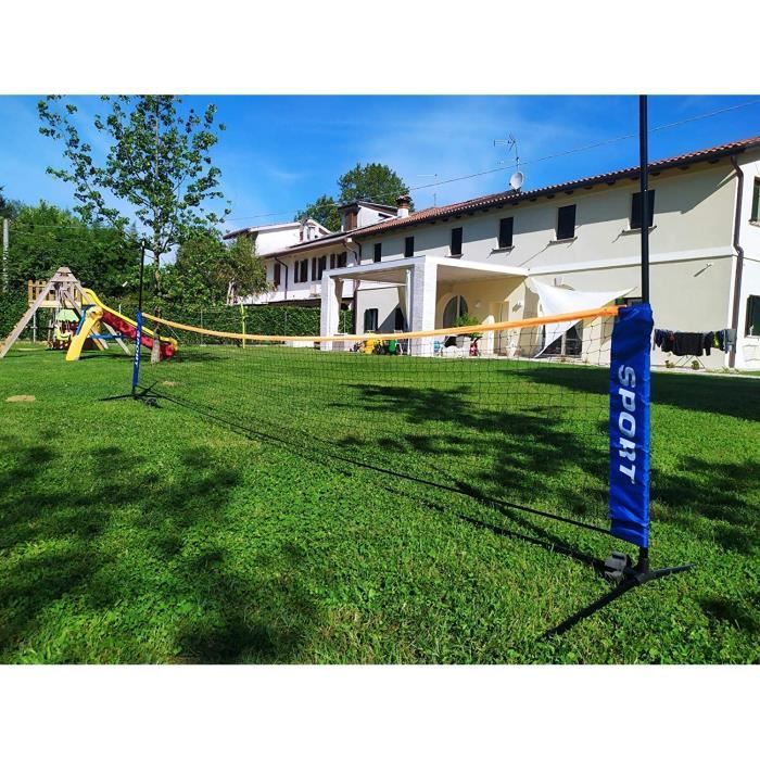 Boulder Filet De Badminton Pour Pickleball – Hauteur Réglable – Filet Portable Pour Tennis Junior, Volleyball Et Football