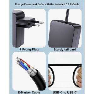 Charge Usb 40W 8 Ports, Chargeur Téléphone Usb Multiple Avec Lcd