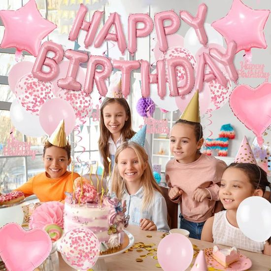 Déco Anniversaire Mignon – Banderoles, Décorations Gâteau, Ballons (lot A-6) - 11