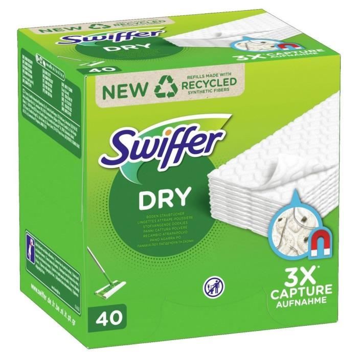 Recharge Swiffer Duster - 40 pièces - Recharge lingettes anti