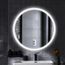 Miroir Rond De Salle De Bains Anti Buee Blanc Froid 70 70 4 5cm