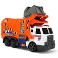 Camion Poubelle - DICKIE TOYS - Modèle Camion poubelle - Couleur Orange - Pour Enfant à partir de 3 ans-0
