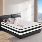 YIDATONG Matelas 140x190 cm Très épais 30cm, Avec mousse à mémoire de forme et Blue Latex, Noyau à ressort, 7 Zones, Respirant, confortable