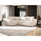 MEUBLESLINE Canapé d’angle convertible MOLIA L PLUS Beige