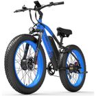 Vélo Électrique tout-terrain LANKELEISI MG740 PLUS - Moteur double 2000W - Batterie SAMSUNG 48V20ah - Pneus 26*4.0 pouces -bleu