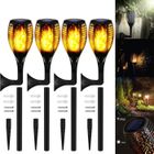 Stillcool® 4pcs 33 LED Lampe de Jardin Solaire Applique flamme multifonction décoration patio imperméable