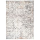 TAPISO Tapis Salon Poils Ras Valley Beige Gris Géométrique Polyester Intérieur 300x400 cm
