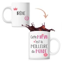 Mug Irène Meilleure Maman | Tasse Prénom Idée Cadeau Fête des Mères Fille Tante Humour