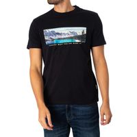 Canada T-Shirt Graphique - Napapijri - Homme - Noir