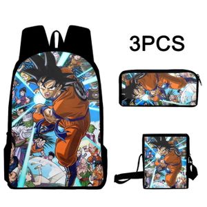 SACOCHE Japon Anime Dragon Ball Z Goku garçons cartable 3 
