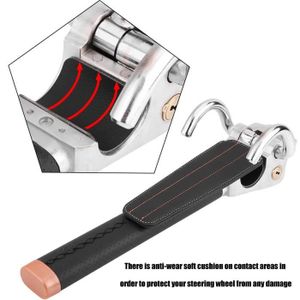 Canne antivol serrure volant et ceinture securité fermeture a clef auto voiture
