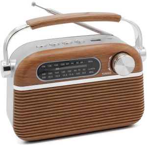 RADIO CD CASSETTE Radio Vintage Design Rétro USB - MP3 - Lecteur Mic