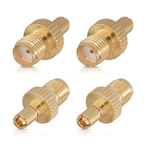 Kit Avec Connecteur Coaxial Male Et Femelle Pour Fiche Antenne Voiture Autoradio Satellite Radio Audio Video Kwmobile 4x Adaptateur Sma Smb Informatique Antennes Et Amplificateurs