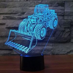 Lampe 3D Pour Voiture De Camion - Illusion D'Optique - 7 Couleurs  Changeantes - Interrupteur Tactile - Décoration De Table - [H3262] -  Cdiscount Maison